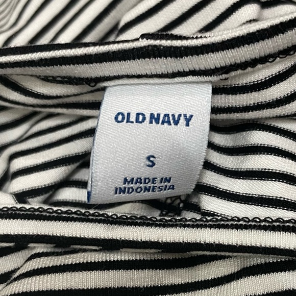 Old Navy black and white pinstriped midi dress / S / NWOT - Picture 11 of 11